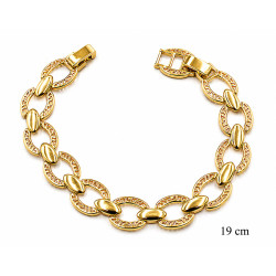 Bransoletka miedź pozłacana 14k - MF42260