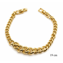 Bransoletka miedź pozłacana 14k - MF42376