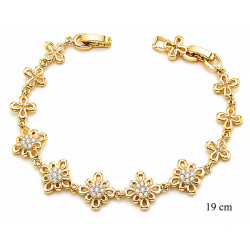 Bransoletka miedź pozłacana 14k - MF42425