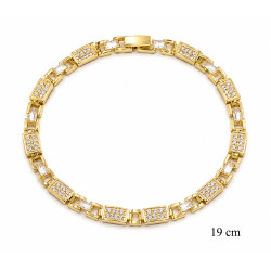 Bransoletka miedź pozłacana 14k - MF42434