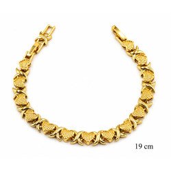 Bransoletka miedź pozłacana 14k - MF42382