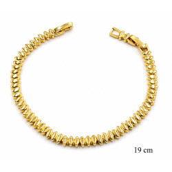 Bransoletka miedź pozłacana 14k - MF42377