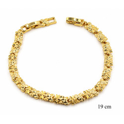 Bransoletka miedź pozłacana 14k - MF42256