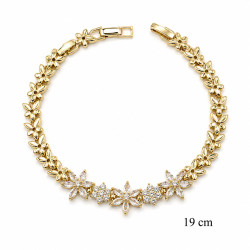 Bransoletka miedź pozłacana 14k - MF42420