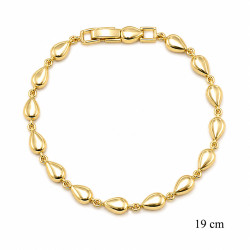 Bransoletka miedź pozłacana 14k - MF42381