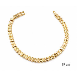 Bransoletka miedź pozłacana 14k - MF42378