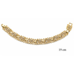 Bransoletka miedź pozłacana 14k - MF42217