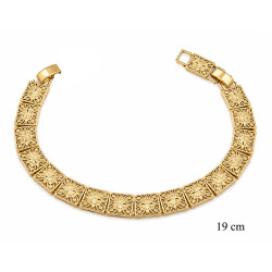 Bransoletka miedź pozłacana 14k - MF42261