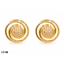 Kolczyki Merebilo Miedź pozłacana 14k - MF41935