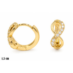 Kolczyki CM Miedź pozłacana 14k - MF41906