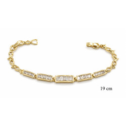 Bransoletka miedź pozłacana 14k - MF42430
