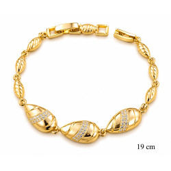 Bransoletka miedź pozłacana 14k - MF42426