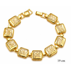 Bransoletka miedź pozłacana 14k - MF42387