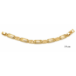 Bransoletka miedź pozłacana 14k - MF42385