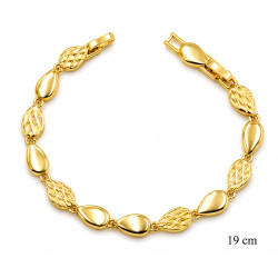 Bransoletka miedź pozłacana 14k - MF42383