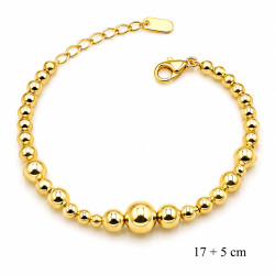 Bransoletka miedź pozłacana 14k - MF42248