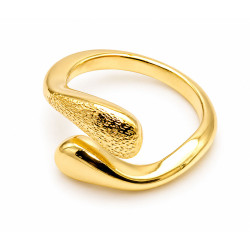 Pierścionek miedź pozłacana 14k - MF42524