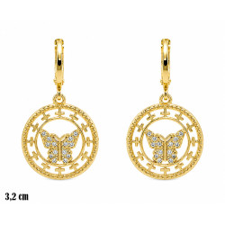 Kolczyki CM Miedź pozłacana 14k - MF42514