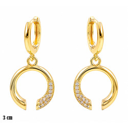 Kolczyki CM Miedź pozłacana 14k - MF42241