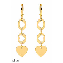 Kolczyki CM Miedź pozłacana 14k - MF42588
