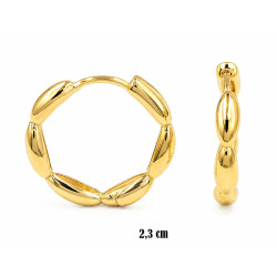 Kolczyki CM Miedź pozłacana 14k - MF42503