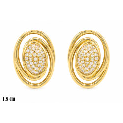 Kolczyki CM Miedź pozłacana 14k - MF42246