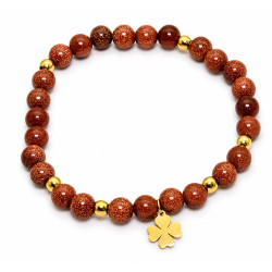 Bransoletka Merebilo Stal 316L [ Piasek pustyni 6 mm ] - BRAN150028