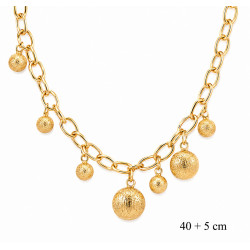Naszyjnik miedź pozłacana 14k - MF42372