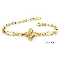 Bransoletka miedź pozłacana 14k - MF42631
