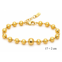 Bransoletka miedź pozłacana 14k - MF42660