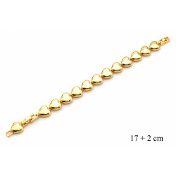 Bransoletka miedź pozłacana 14k - MF42741