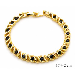 Bransoletka miedź pozłacana 14k - MF42697