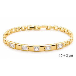 Bransoletka miedź pozłacana 14k - MF42707