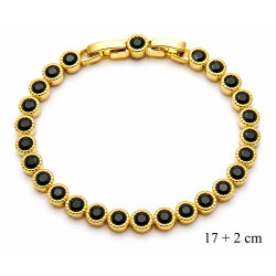 Bransoletka miedź pozłacana 14k - MF42743
