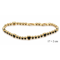 Bransoletka miedź pozłacana 14k - MF42746