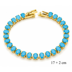 Bransoletka miedź pozłacana 14k - MF42613