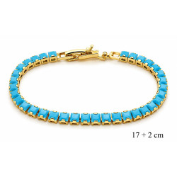 Bransoletka miedź pozłacana 14k - MF42616