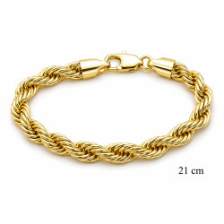 Bransoletka miedź pozłacana 14k - MF42736