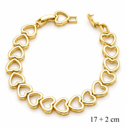 Bransoletka miedź pozłacana 14k - MF42740