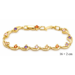 Bransoletka miedź pozłacana 14k - MF42769