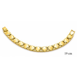 Bransoletka miedź pozłacana 14k - MF42714