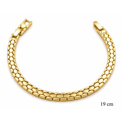 Bransoletka miedź pozłacana 14k - MF42713