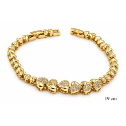 Bransoletka miedź pozłacana 14k - MF42699