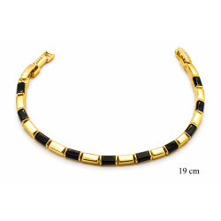 Bransoletka miedź pozłacana 14k - MF42692