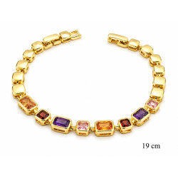 Bransoletka miedź pozłacana 14k - MF42690