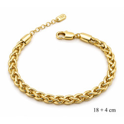 Bransoletka miedź pozłacana 14k - MF42663