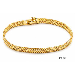 Bransoletka miedź pozłacana 14k - MF42768