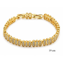Bransoletka miedź pozłacana 14k - MF42738