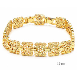 Bransoletka miedź pozłacana 14k - MF42726