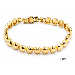 Bransoletka miedź pozłacana 14k - MF42720